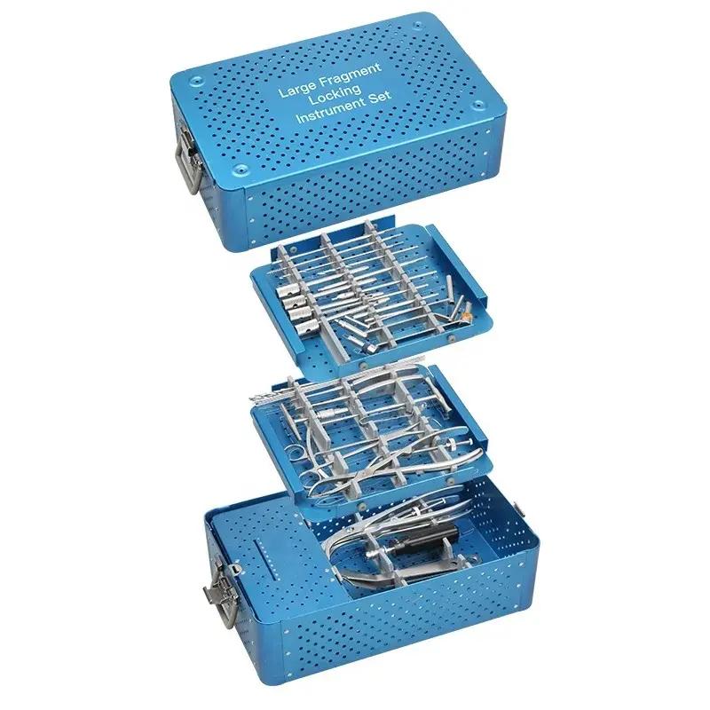 Large Fragment Locking Instrument Set , Screw Tray Orthopedic Surgical Traum