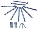 Orthopedic DHS-DCS 9Pcs Plate & 9 Pcs Leg Screw titanium 18 pcs set