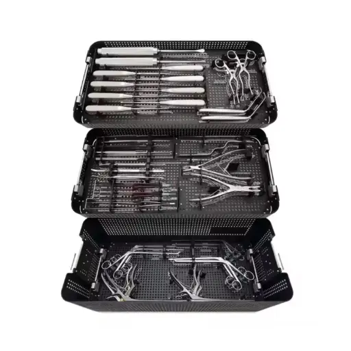Orthopedic Spinal Lumbar Surgery Instrument Set With Sterilization Case